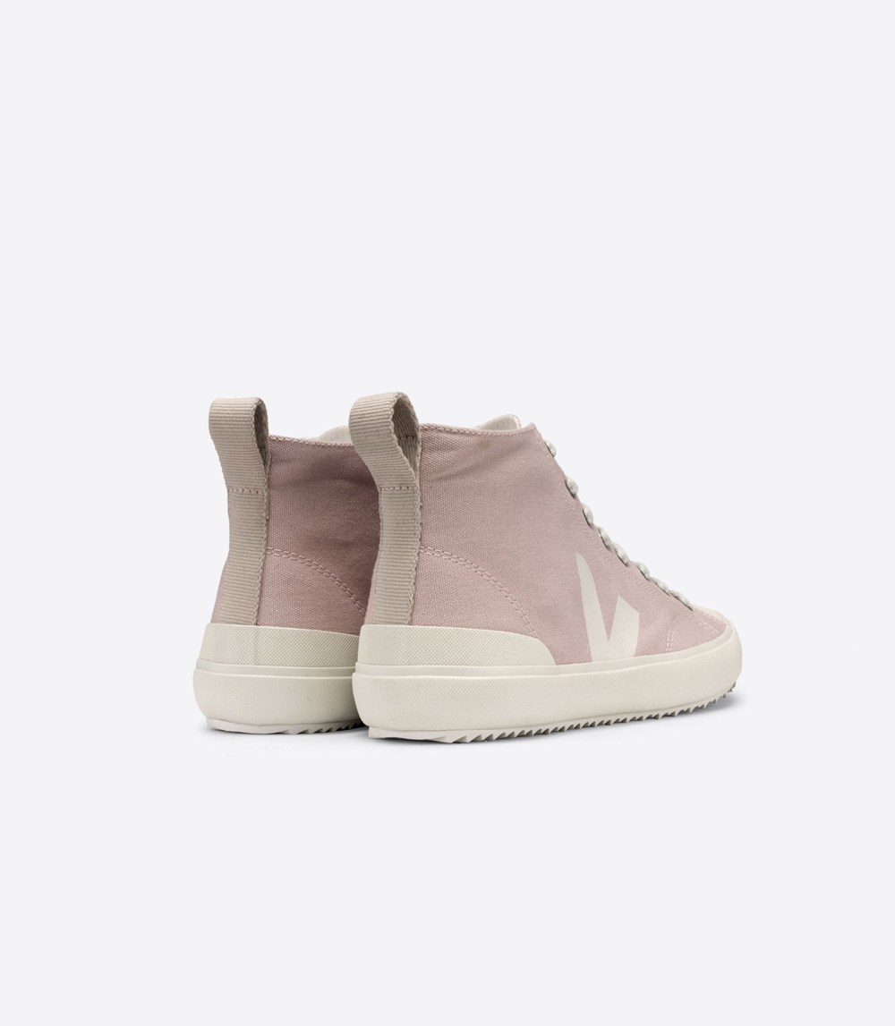 Veja Trainers Womens Pink/White - Nova Ht Canvas - OQNA-85602